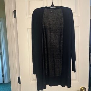 Halogen Black Women's Long Cardigan - Size XS (NWT)
